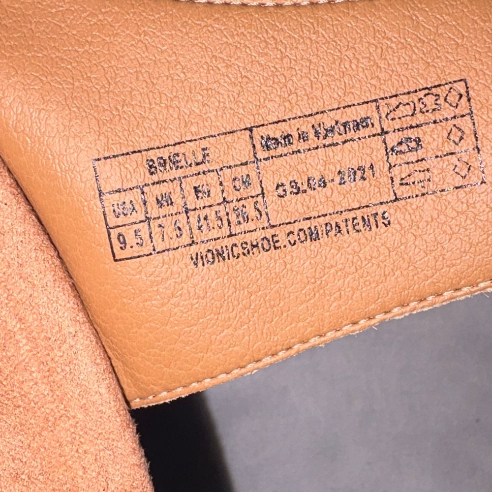 Vionic Cowhide Pattern Sandals - Brown and White … - image 6